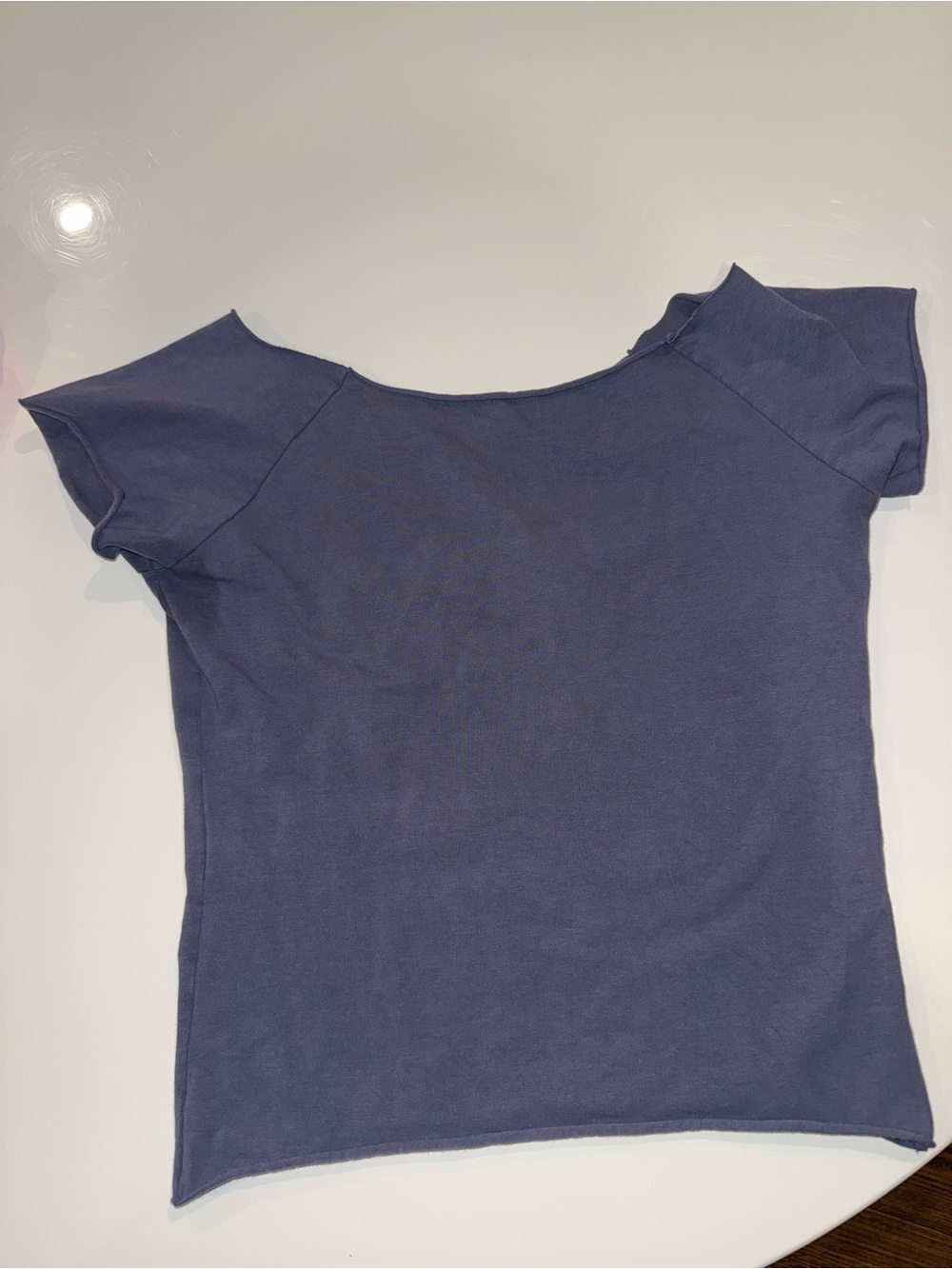 Brandy Melville Navy Blue 'Georgetown' Crop Top - Picture 2 of 2